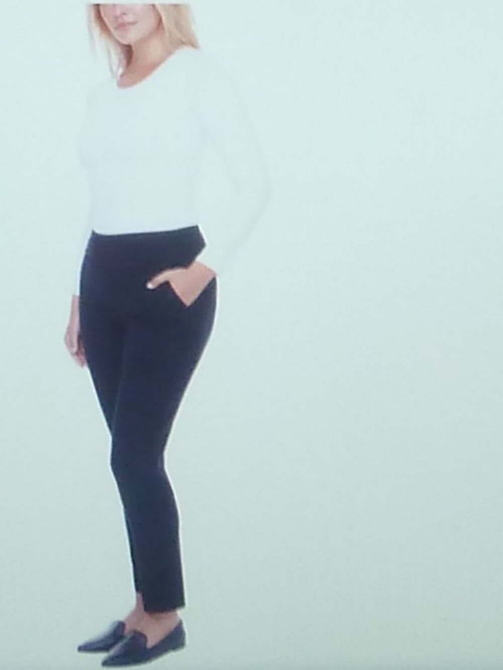 S.C. & Co. Women's Pull-On Ankle Pants, Tummy Control, Pull-On Dress Pants Black